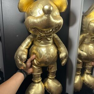Disney Metallic Gold Mickey Mouse Plush